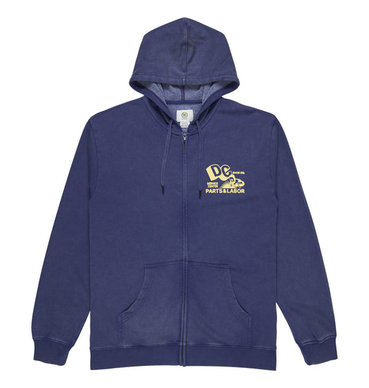 DC Men's Parts Dep Zip Hoodie Estate Blue EDYSF03257-BSW0
