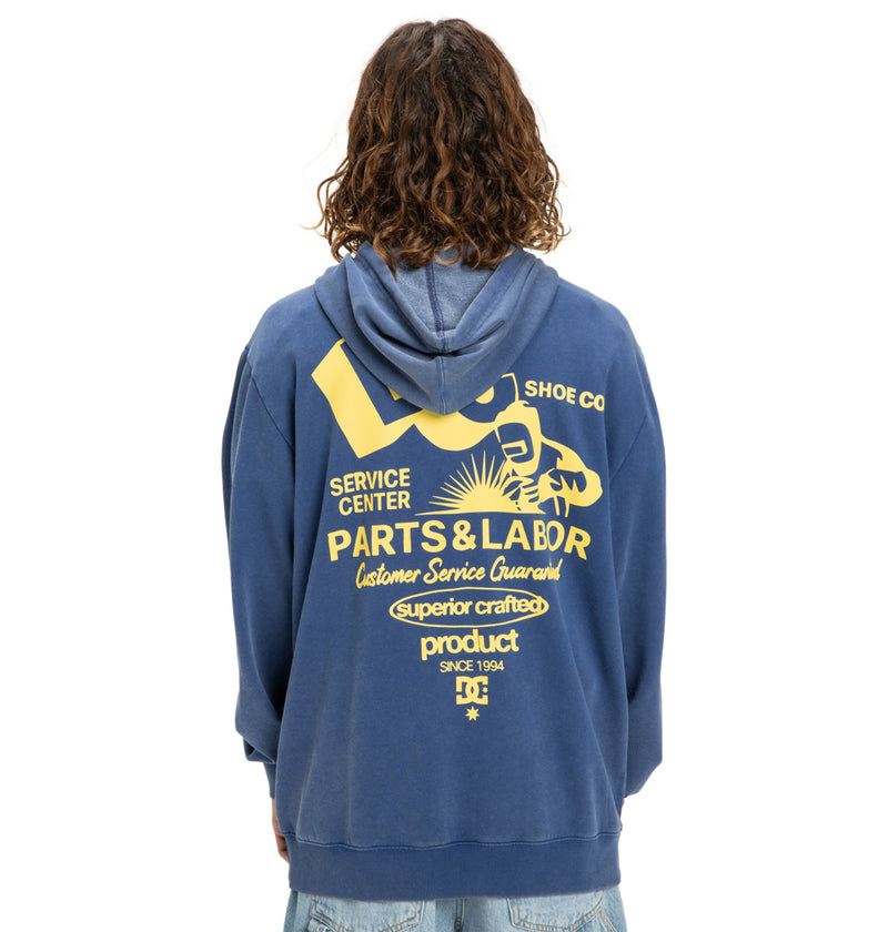 Load image into Gallery viewer, DC Men&#39;s Parts Dep Zip Hoodie Estate Blue EDYSF03257-BSW0
