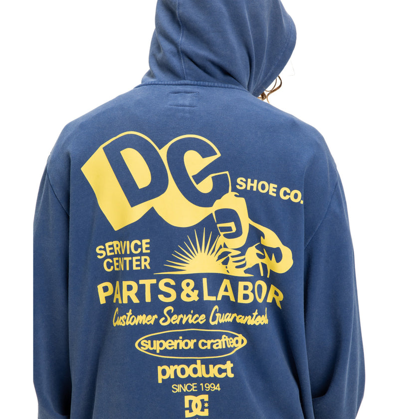 Load image into Gallery viewer, DC Men&#39;s Parts Dep Zip Hoodie Estate Blue EDYSF03257-BSW0
