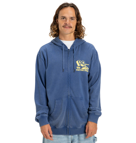 DC Men's Parts Dep Zip Hoodie Estate Blue EDYSF03257-BSW0