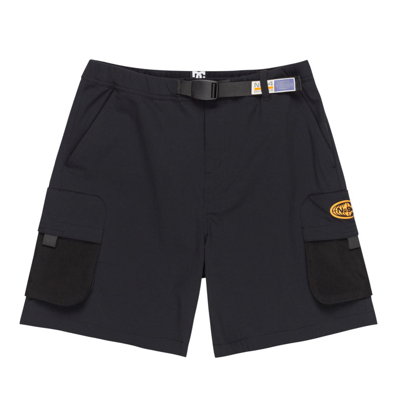 Load image into Gallery viewer, DC Men&#39;s Modified Elastic Waist Walkshorts Black EDYWS03157_KVJ0
