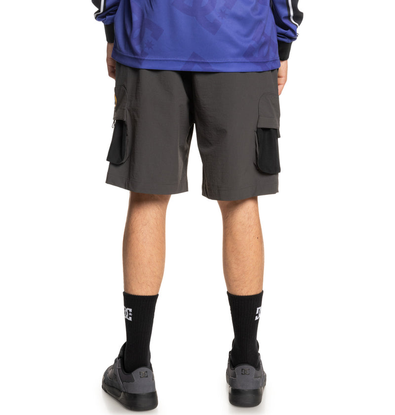 Load image into Gallery viewer, DC Men&#39;s Modified Elastic Waist Walkshorts Black EDYWS03157_KVJ0
