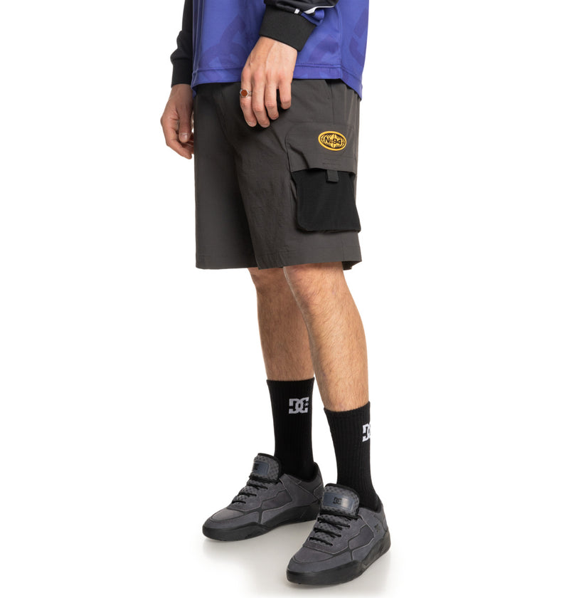 Load image into Gallery viewer, DC Men&#39;s Modified Elastic Waist Walkshorts Black EDYWS03157_KVJ0
