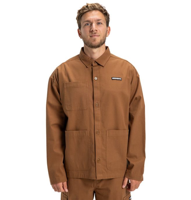 DC Men's Showcase Overshirt Toffee EDYWT03262-CQF0