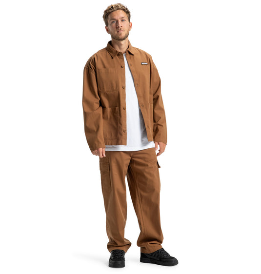 DC Men's Showcase Overshirt Toffee EDYWT03262-CQF0