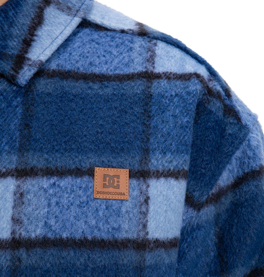 DC Men's Henderson Overshirt Jacket Estate Blue EDYWT03266-BSW0