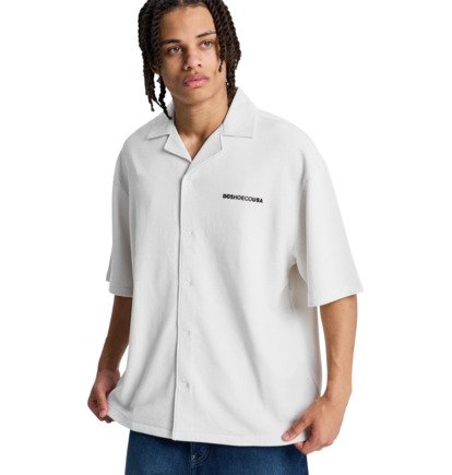 DC Men's Pure Resort Shirt Lily White EDYWT03268-WCQ0