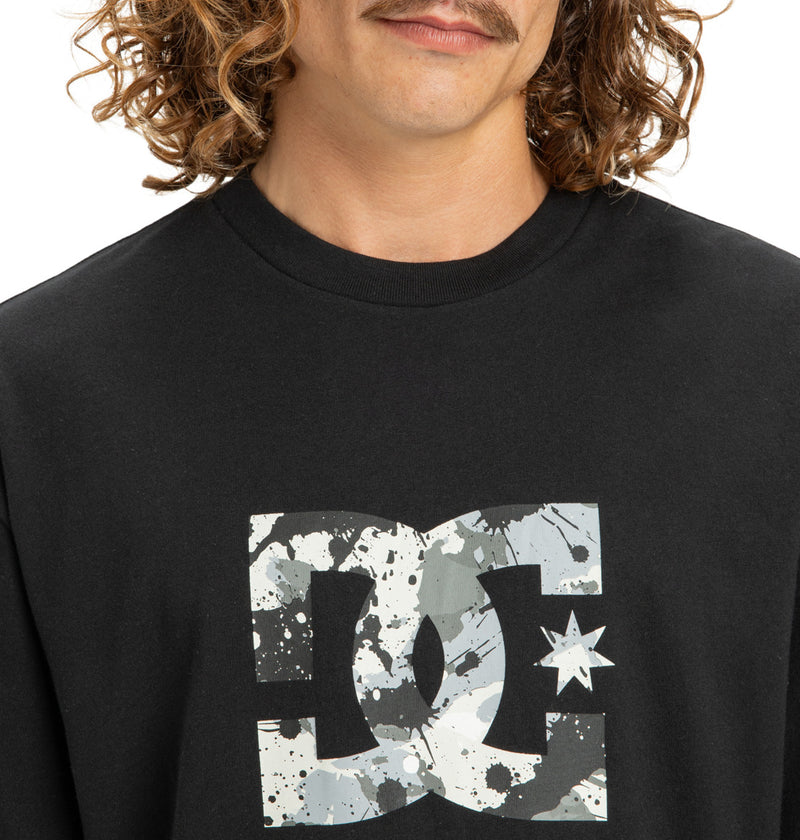Load image into Gallery viewer, DC Men&#39;s Star Filled T-Shirt Black EDYZT04348-KVJ0
