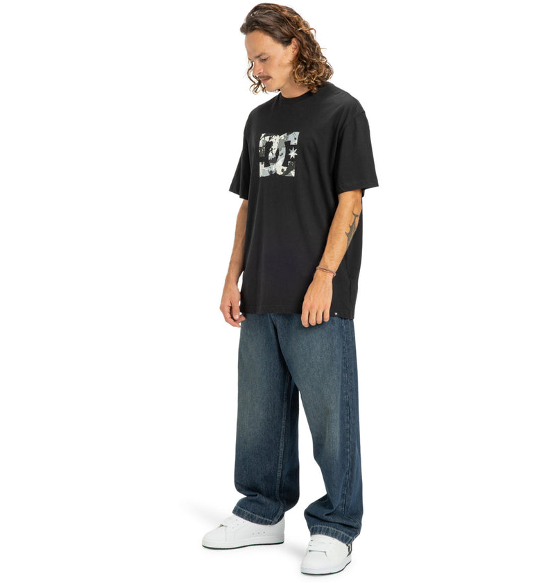 Load image into Gallery viewer, DC Men&#39;s Star Filled T-Shirt Black EDYZT04348-KVJ0

