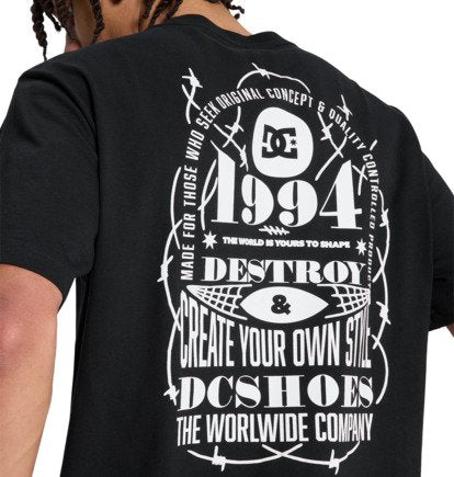 DC Men's Shape Or Destroy T-Shirt Black EDYZT04416-KVJ0