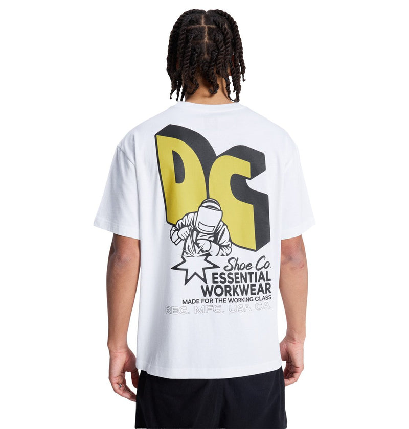 Load image into Gallery viewer, DC Men's Anodized T-Shirt White EDYZT04417-WHT
