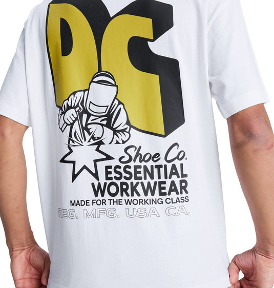 DC Men's Anodized T-Shirt White EDYZT04417-WHT