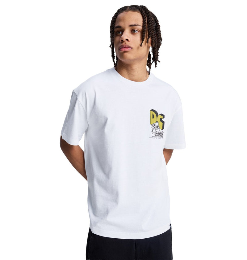 Load image into Gallery viewer, DC Men's Anodized T-Shirt White EDYZT04417-WHT
