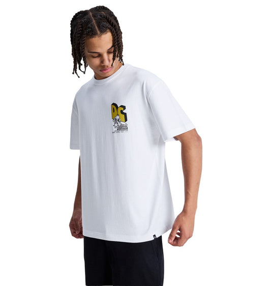 DC Men's Anodized T-Shirt White EDYZT04417-WHT