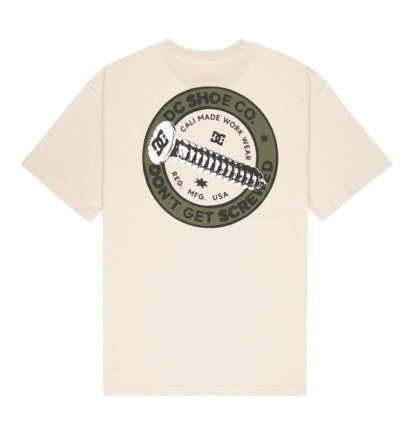 DC Men's Screwed Up T-Shirt Oatmeal EDYZT04421-TFL0