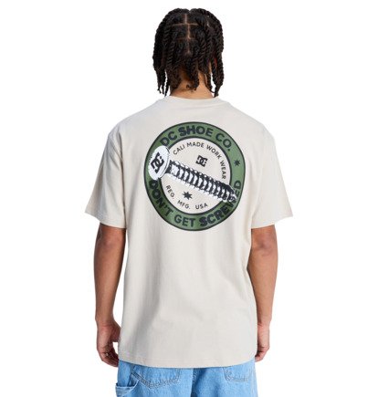Load image into Gallery viewer, DC Men's Screwed Up T-Shirt Oatmeal EDYZT04421-TFL0
