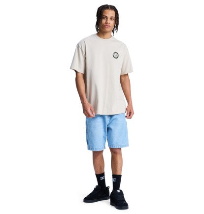 Load image into Gallery viewer, DC Men's Screwed Up T-Shirt Oatmeal EDYZT04421-TFL0
