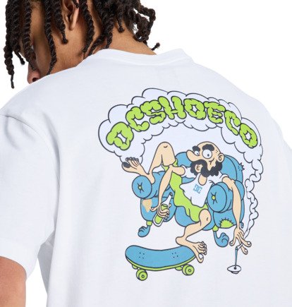 DC Men's Couch Chilling T-Shirt White EDYZT04435-WHT