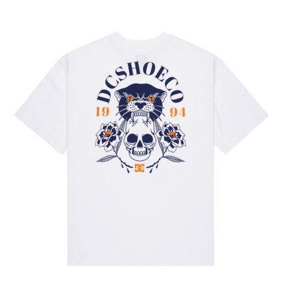 Load image into Gallery viewer, DC Men's Tiger Bite T-Shirt White EDYZT04436-WHT
