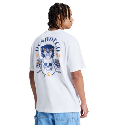 Load image into Gallery viewer, DC Men's Tiger Bite T-Shirt White EDYZT04436-WHT

