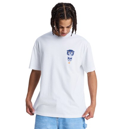 Load image into Gallery viewer, DC Men's Tiger Bite T-Shirt White EDYZT04436-WHT
