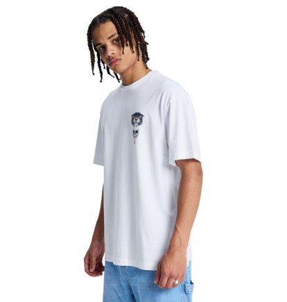 Load image into Gallery viewer, DC Men's Tiger Bite T-Shirt White EDYZT04436-WHT
