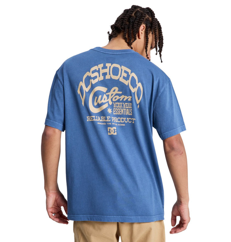 Load image into Gallery viewer, DC Men's Knotted T-Shirt Dark Denim EDYZT04440-BRQ0
