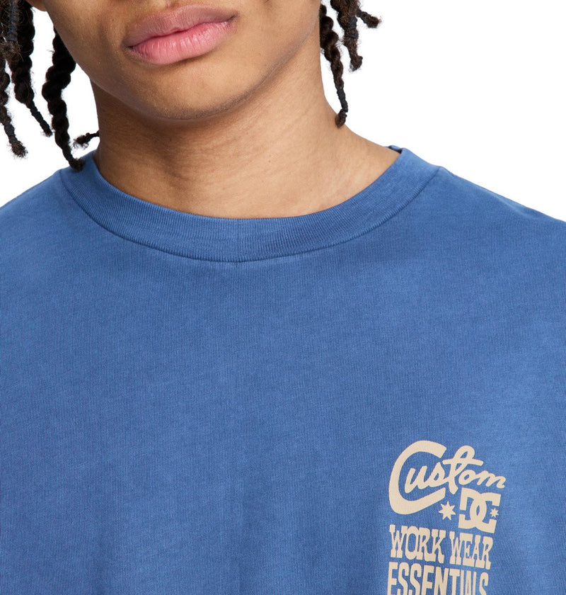 Load image into Gallery viewer, DC Men's Knotted T-Shirt Dark Denim EDYZT04440-BRQ0
