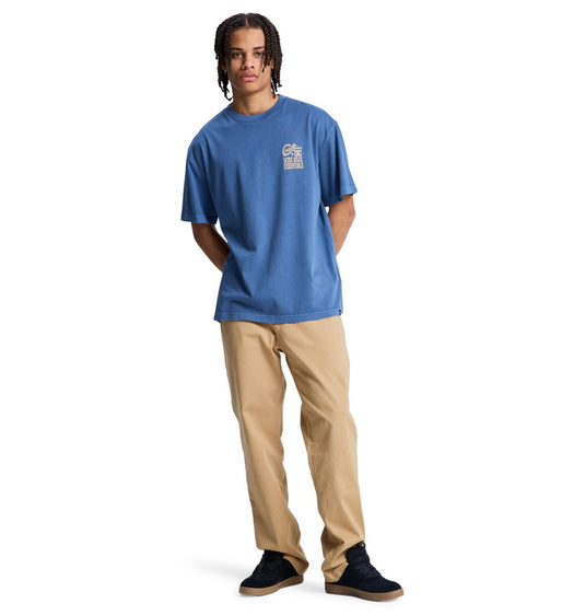 DC Men's Knotted T-Shirt Dark Denim EDYZT04440-BRQ0