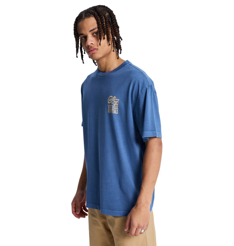 Load image into Gallery viewer, DC Men's Knotted T-Shirt Dark Denim EDYZT04440-BRQ0
