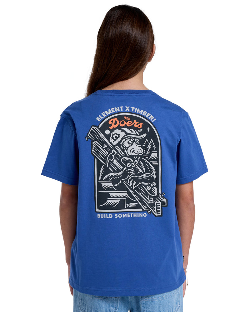 Load image into Gallery viewer, Element Kids&#39; Timber Carry Short Sleeves T-Shirt (8-16 years) Nouvean Navy ELBZT00245_BQP0
