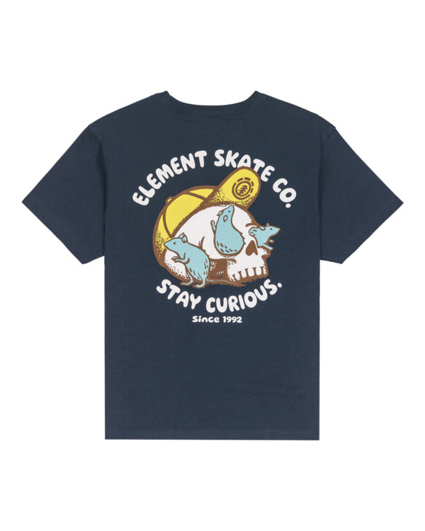 Load image into Gallery viewer, Element Kids Curious Y T-Shirt Eclipse Navy ELBZT00252-ECN
