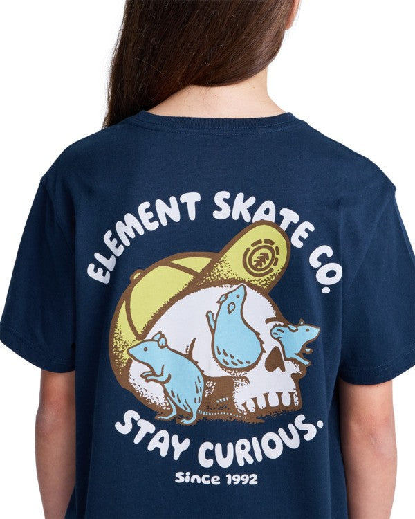 Load image into Gallery viewer, Element Kids Curious Y T-Shirt Eclipse Navy ELBZT00252-ECN
