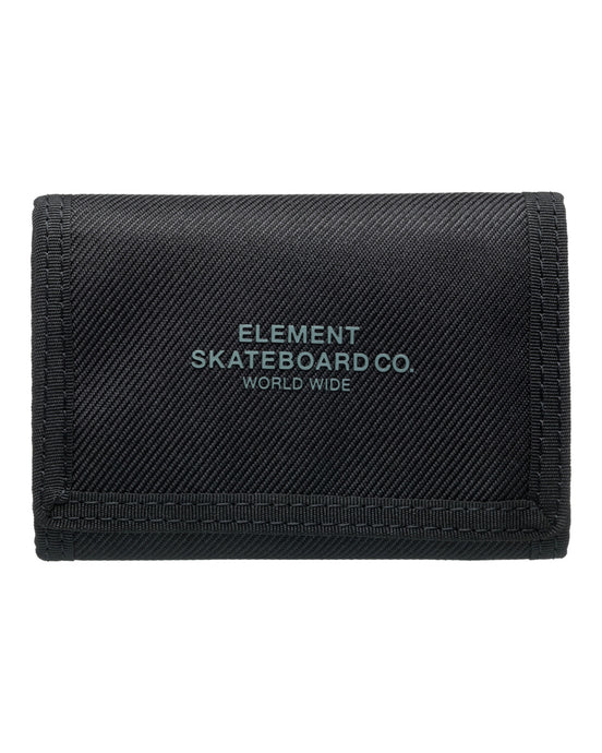 Element Men's Co Tri Fold Wallet Flint Black ELYAA00203_FBK