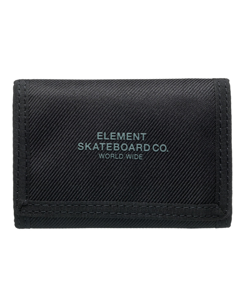 Load image into Gallery viewer, Element Men&#39;s Co Tri Fold Wallet Flint Black ELYAA00203_FBK
