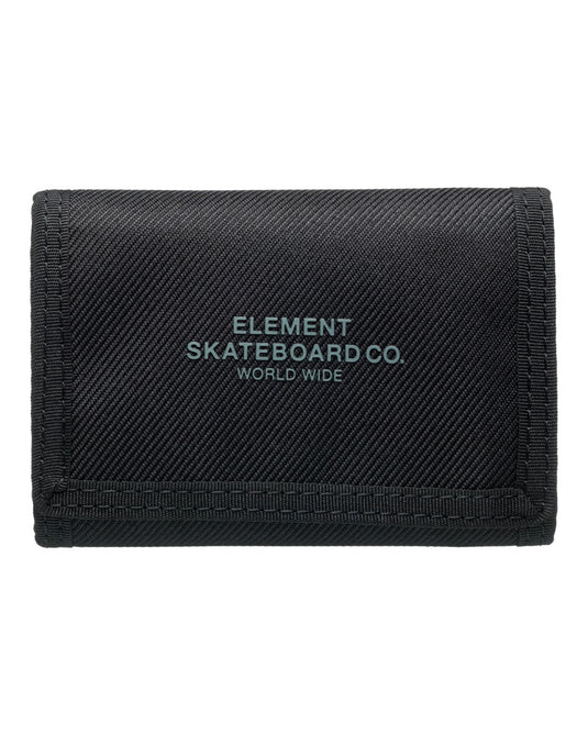 Element Men's Co Tri Fold Wallet Flint Black ELYAA00203_FBK