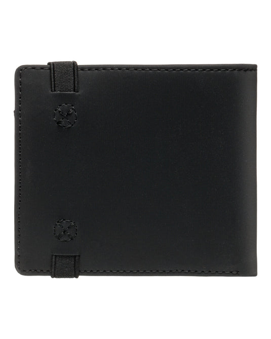Element Men's Icon Strap Heavy Duty Large Bi-Fold Wallet Flint Black ELYAA00207-FBK