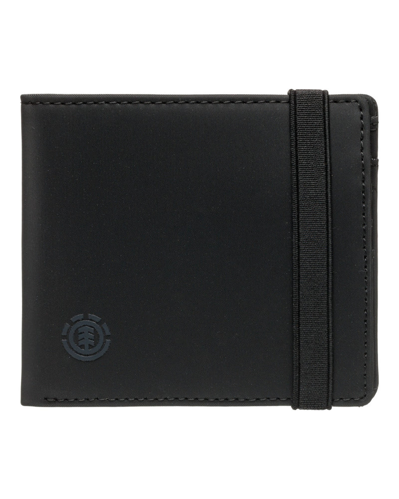 Load image into Gallery viewer, Element Men&#39;s Icon Strap Heavy Duty Large Bi-Fold Wallet Flint Black ELYAA00207-FBK
