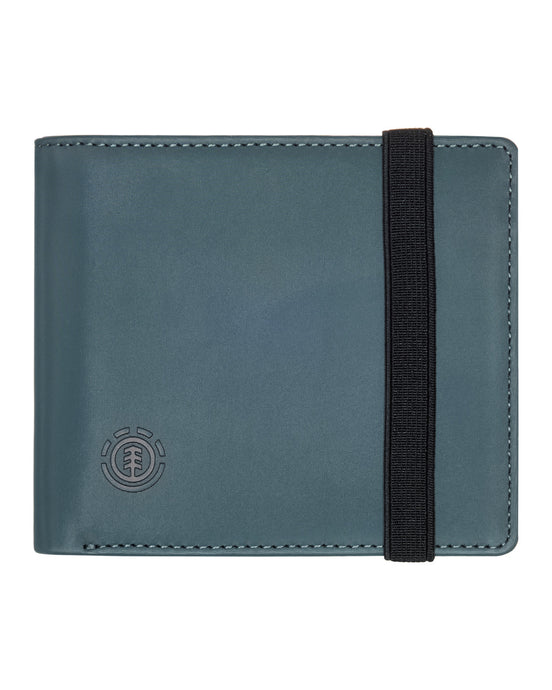 Element Men's Icon Strap Heavy Duty Large Bi-Fold Wallet Ardoise ELYAA00207-KRN0
