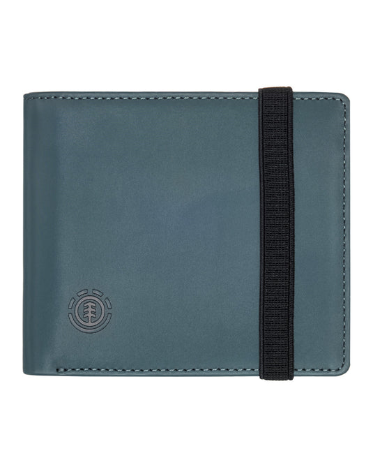 Element Men's Icon Strap Heavy Duty Large Bi-Fold Wallet Ardoise ELYAA00207-KRN0