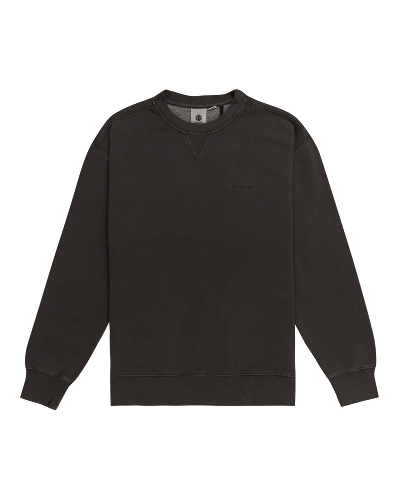 Load image into Gallery viewer, Element Men&#39;s Lowcase Pigment Crew Sweatshirt Off Black ELYFT00172-KTA0
