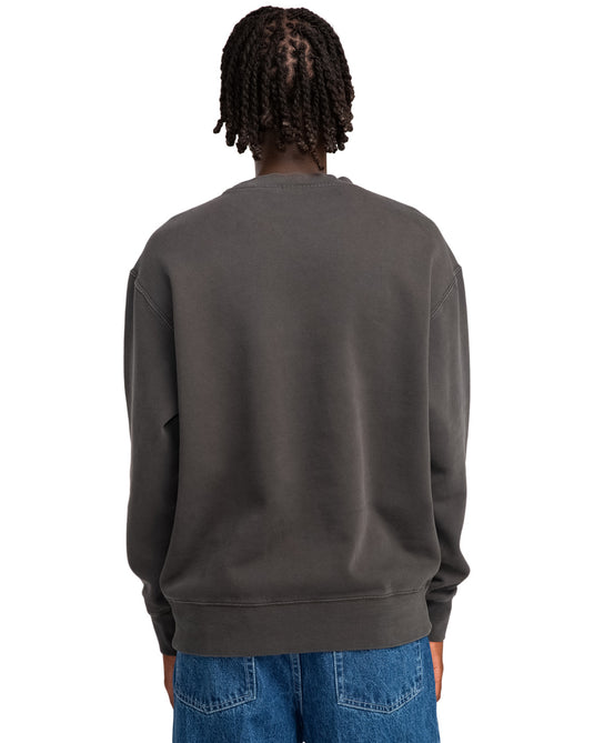 Element Men's Lowcase Pigment Crew Sweatshirt Off Black ELYFT00172-KTA0