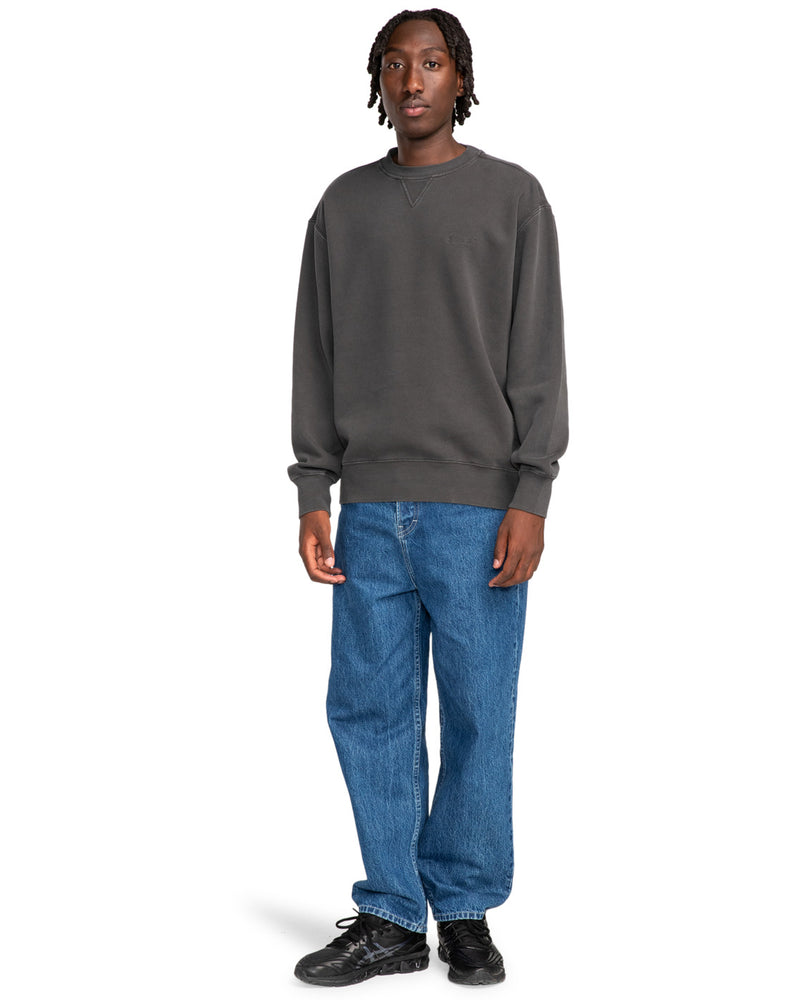 Load image into Gallery viewer, Element Men&#39;s Lowcase Pigment Crew Sweatshirt Off Black ELYFT00172-KTA0
