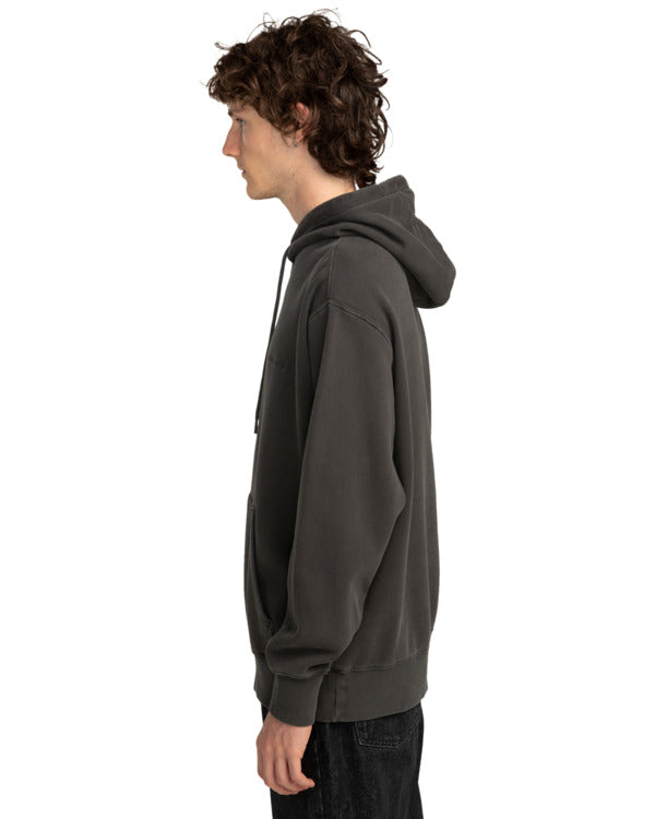 Load image into Gallery viewer, Element Men&#39;s Lowcase Pigment Hoodie Off Black ELYFT00173-KTA0
