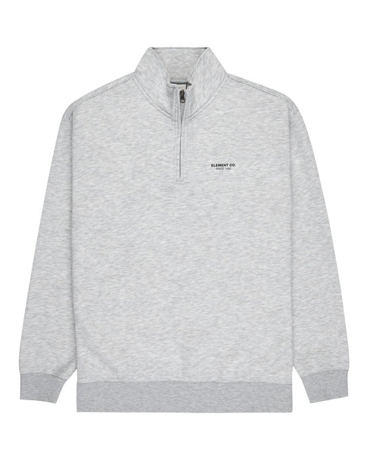 Element Men's Element Co Quarter Zip Sweatshirt Mid Grey Heather ELYFT00178-SGBH
