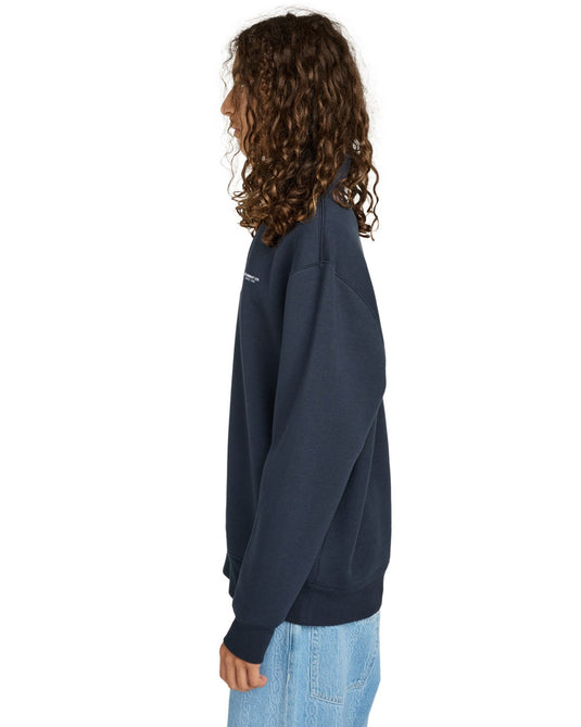 Element Men's Element Co Quarter Zip Sweatshirt Eclipse Navy ELYFT00178-ECN