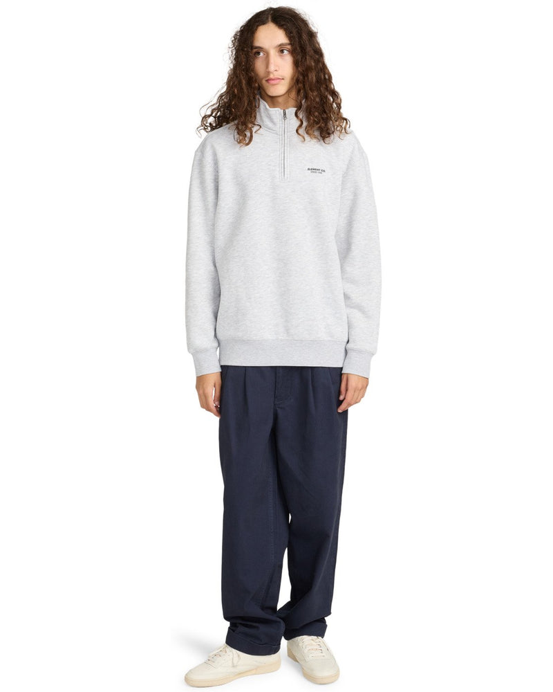 Load image into Gallery viewer, Element Men&#39;s Element Co Quarter Zip Sweatshirt Mid Grey Heather ELYFT00178-SGBH
