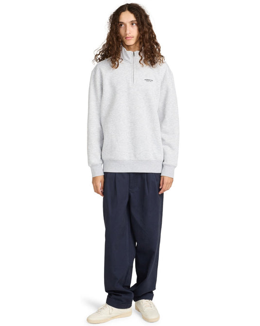 Element Men's Element Co Quarter Zip Sweatshirt Mid Grey Heather ELYFT00178-SGBH