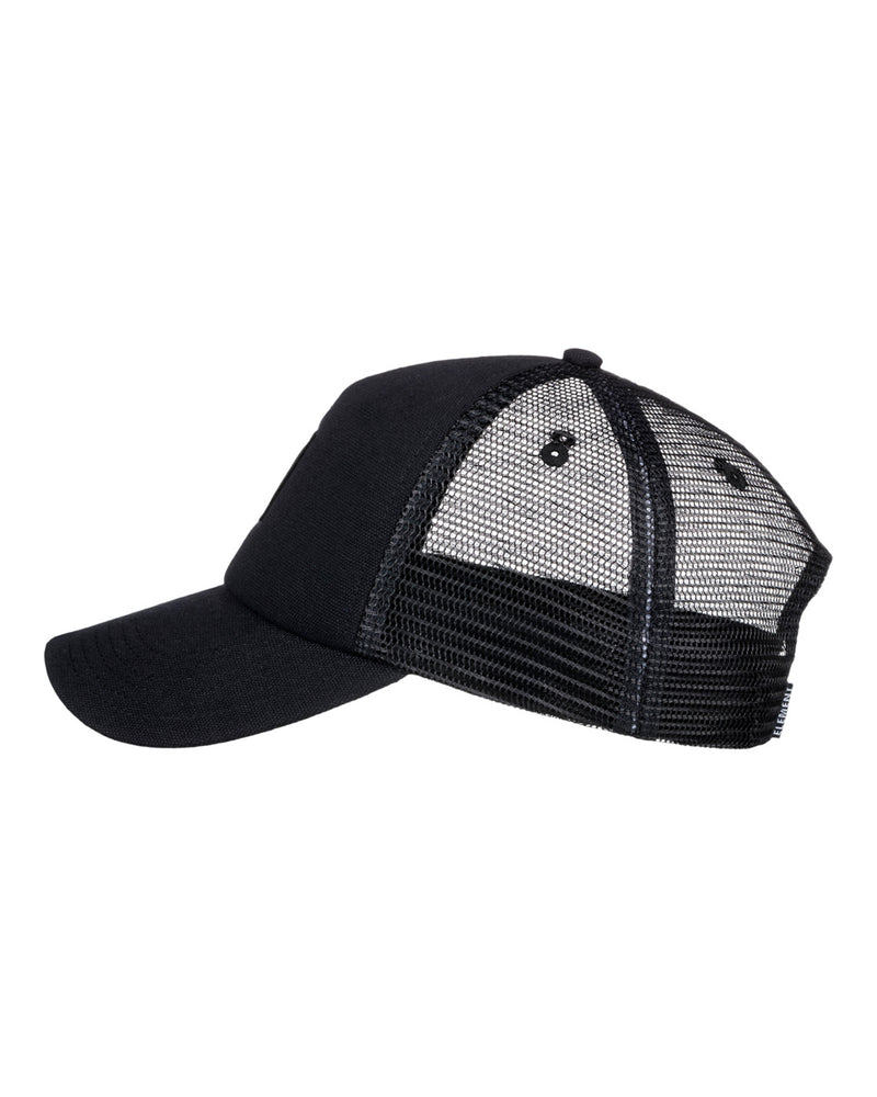 Load image into Gallery viewer, Element Men&#39;s Icon Mesh Trucker Cap All Black ELYHA00137-ABK
