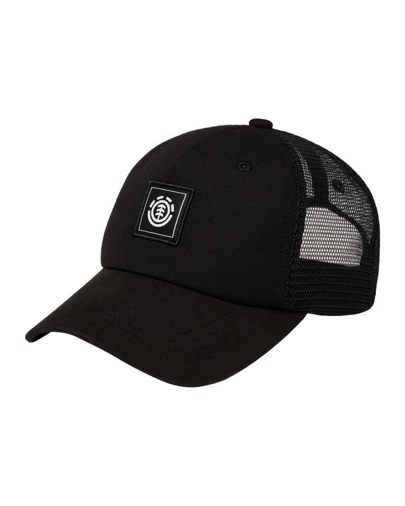 Load image into Gallery viewer, Element Unisex Icon Mesh Peak Trucker Cap Flint Black ELYHA00248-FBK
